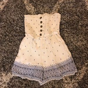 Strapless romper!